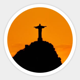 Corvocado Christ the Redeemer Sticker